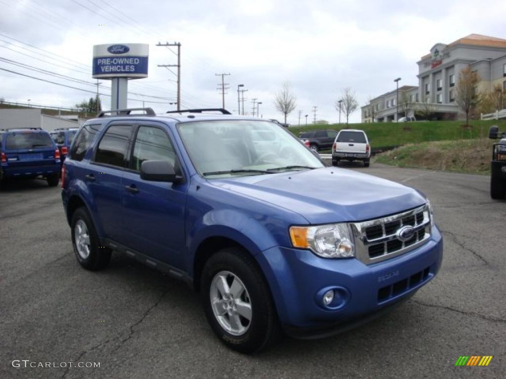 2009 Escape XLT V6 4WD - Sport Blue Metallic / Camel photo #1