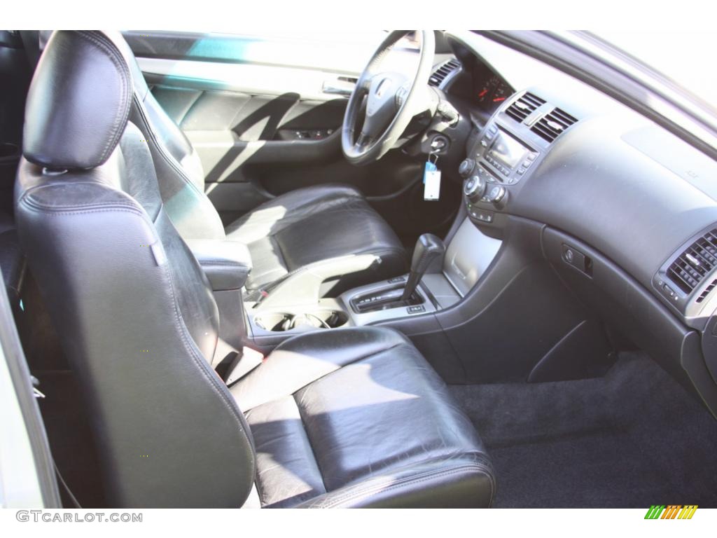 2003 Accord EX Coupe - Satin Silver Metallic / Black photo #12