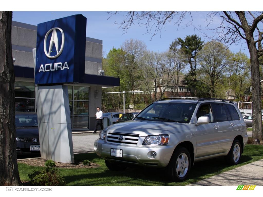 2004 Highlander Limited V6 4WD - Millenium Silver Metallic / Ivory photo #1