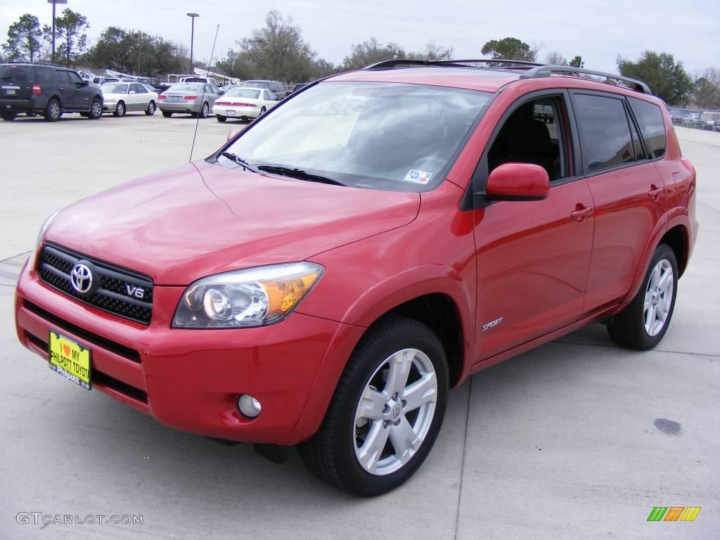 2007 RAV4 Sport 4WD - Barcelona Red Pearl / Dark Charcoal photo #1