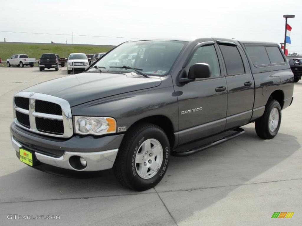 2004 Ram 1500 SLT Quad Cab - Graphite Metallic / Dark Slate Gray photo #7