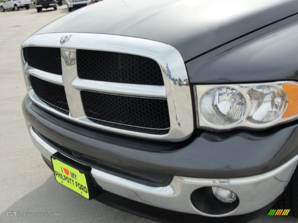 2004 Ram 1500 SLT Quad Cab - Graphite Metallic / Dark Slate Gray photo #12