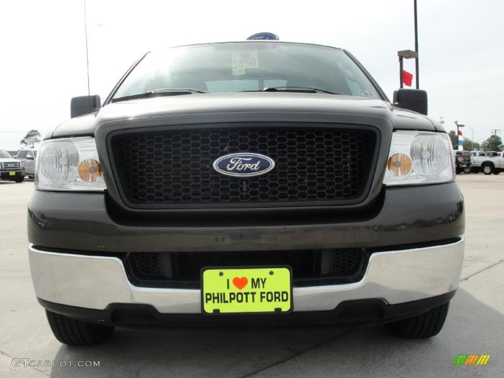 2005 F150 XLT SuperCab - Dark Stone Metallic / Tan photo #9