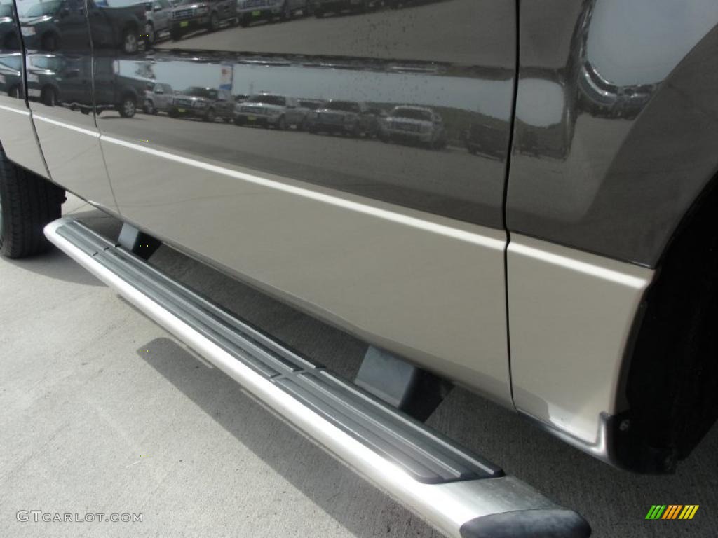 2005 F150 XLT SuperCab - Dark Stone Metallic / Tan photo #17