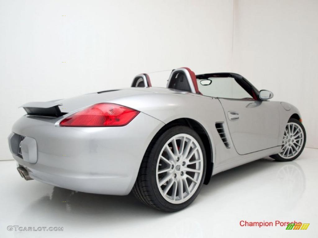 2008 Boxster RS 60 Spyder - GT Silver Metallic / Carrera Red photo #6