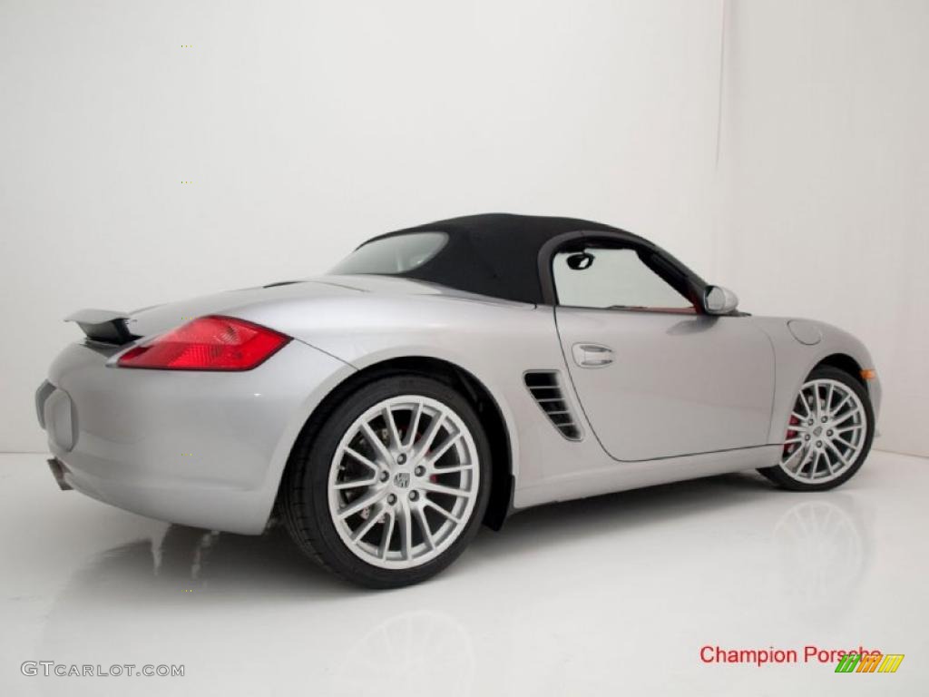 2008 Boxster RS 60 Spyder - GT Silver Metallic / Carrera Red photo #23