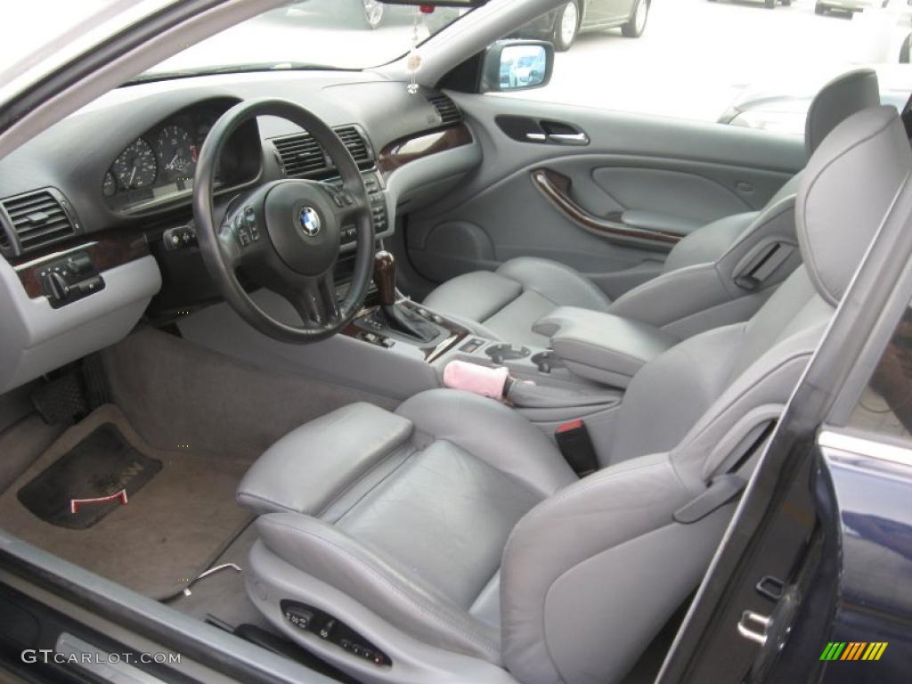 2003 3 Series 325i Coupe - Orient Blue Metallic / Grey photo #2