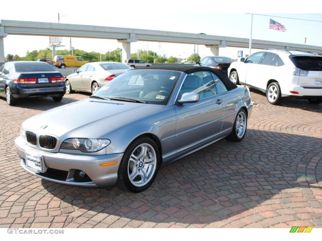 2004 3 Series 330i Convertible - Silver Grey Metallic / Grey photo #3