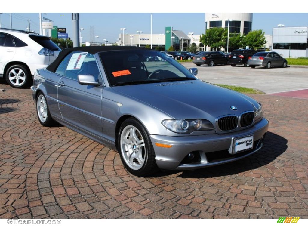 2004 3 Series 330i Convertible - Silver Grey Metallic / Grey photo #8