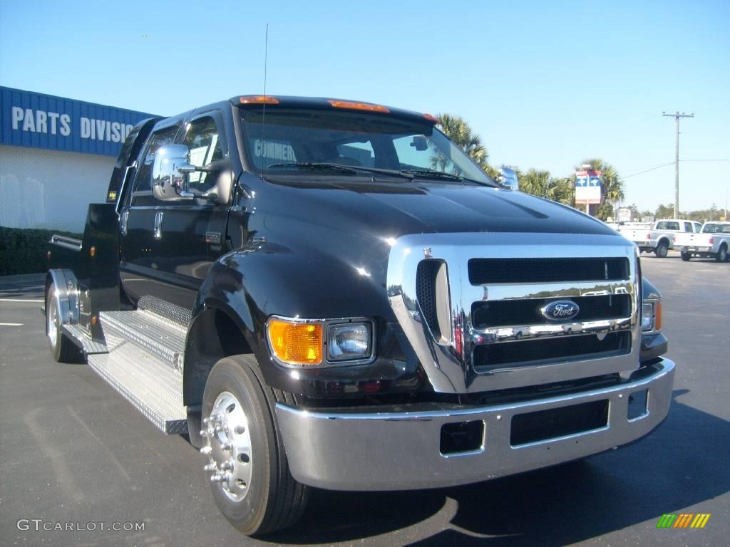 2007 F650 Super Duty XLT CrewCab Pro Loader - Black / Medium Dark Flint photo #7