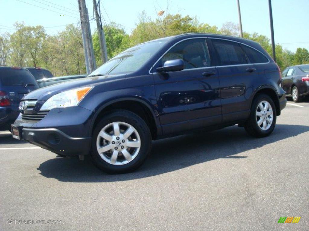 2007 CR-V EX-L 4WD - Royal Blue Pearl / Black photo #2
