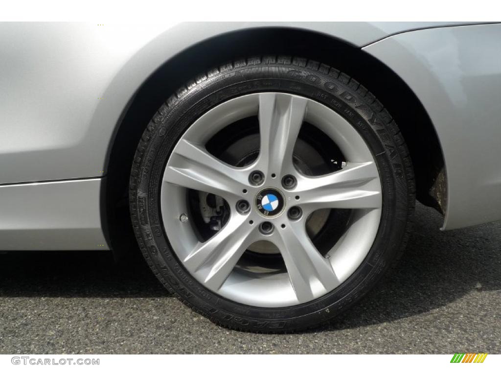 2008 1 Series 128i Coupe - Titanium Silver Metallic / Coral Red photo #20