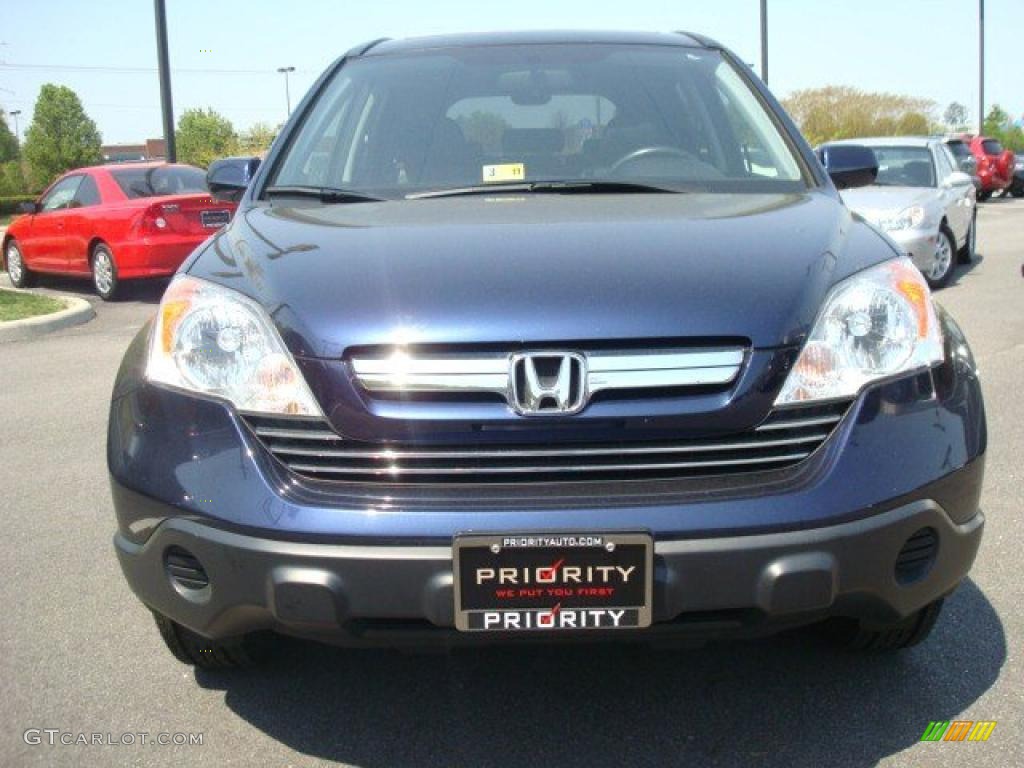 2007 CR-V EX-L 4WD - Royal Blue Pearl / Black photo #9