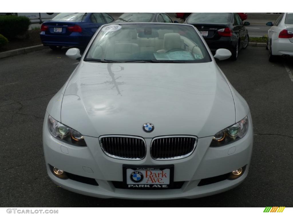 2008 3 Series 328i Convertible - Alpine White / Beige photo #4