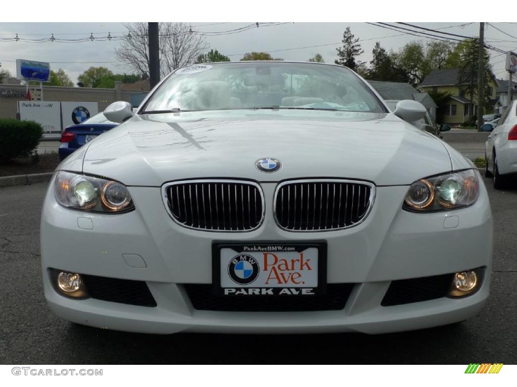 2008 3 Series 328i Convertible - Alpine White / Beige photo #5