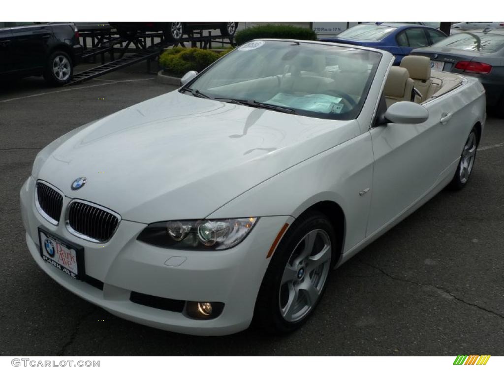 2008 3 Series 328i Convertible - Alpine White / Beige photo #6