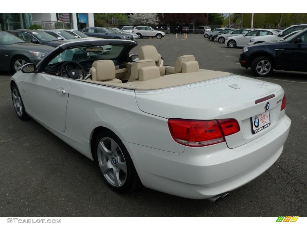 2008 3 Series 328i Convertible - Alpine White / Beige photo #10