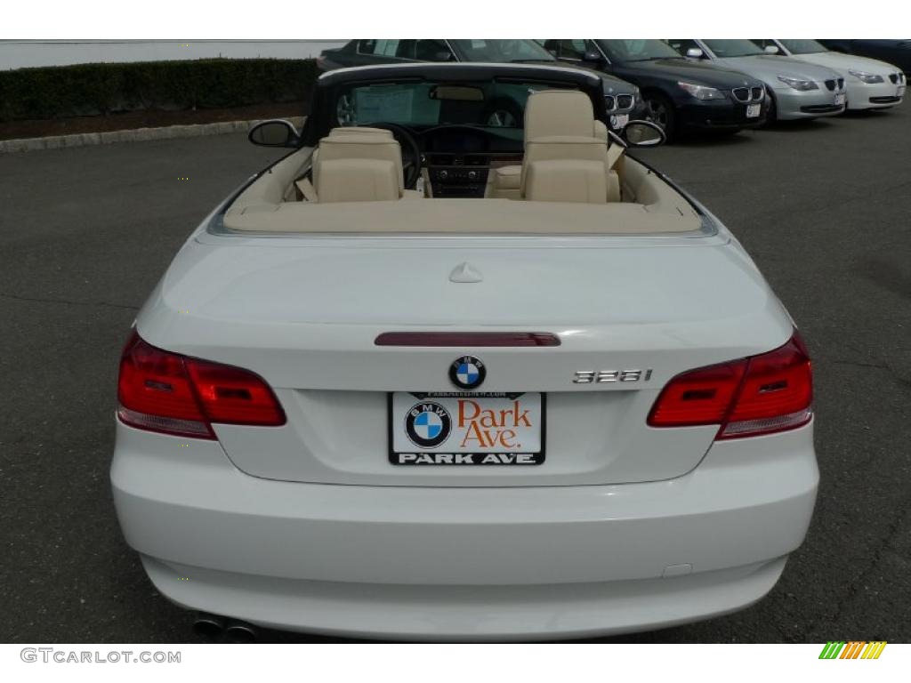 2008 3 Series 328i Convertible - Alpine White / Beige photo #12