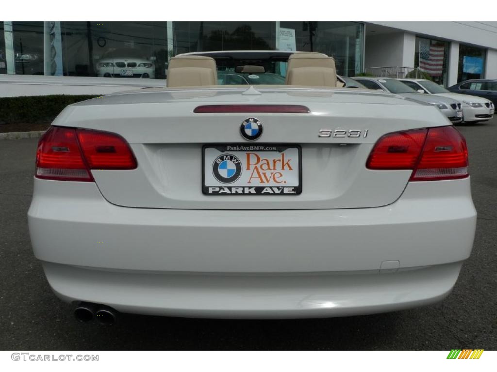 2008 3 Series 328i Convertible - Alpine White / Beige photo #13