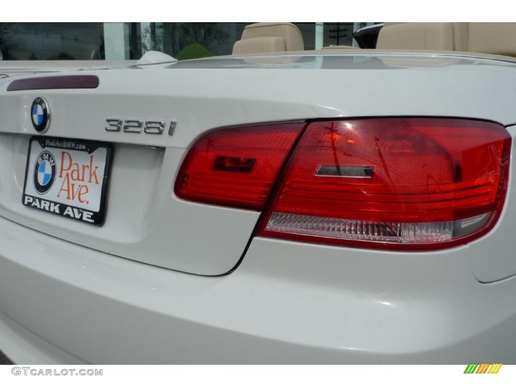 2008 3 Series 328i Convertible - Alpine White / Beige photo #15