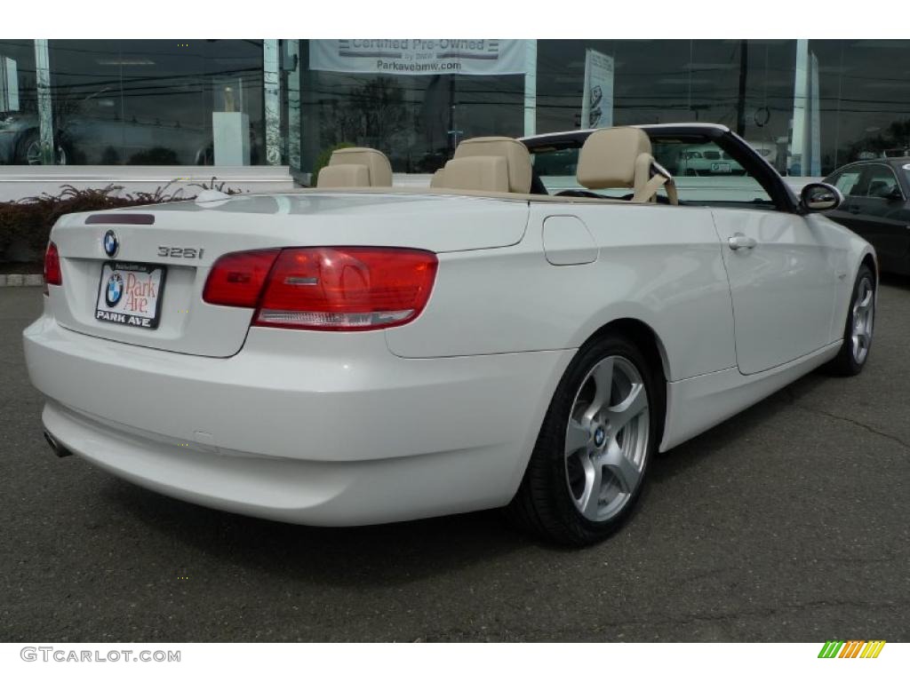 2008 3 Series 328i Convertible - Alpine White / Beige photo #16