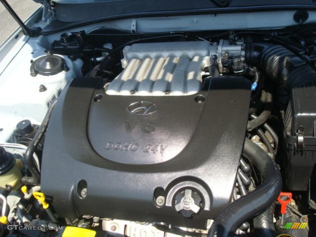 2005 Sonata LX V6 - Bright Silver / Black photo #24