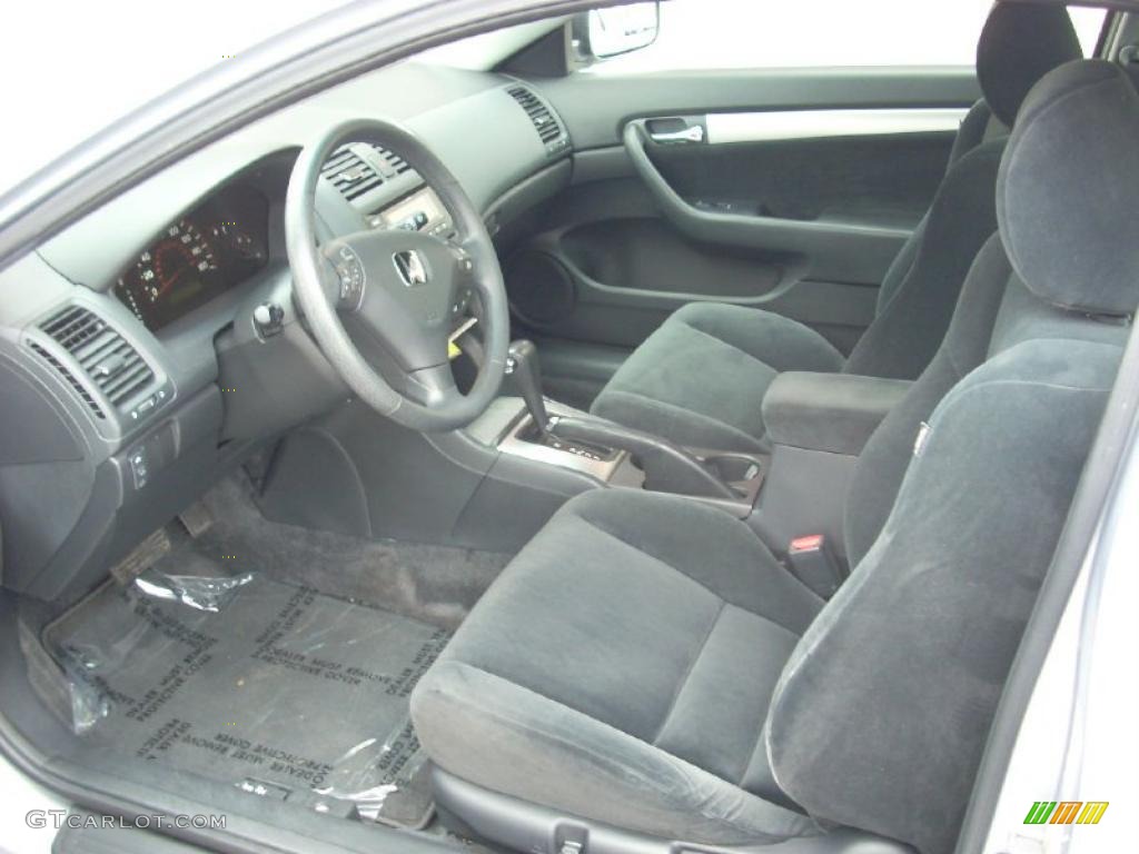 2003 Accord EX Coupe - Satin Silver Metallic / Black photo #7