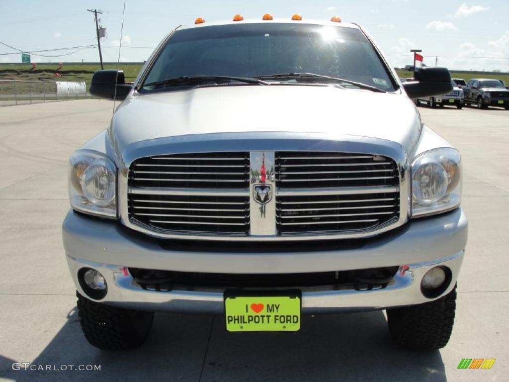 2008 Ram 3500 Lone Star Quad Cab 4x4 Dually - Bright Silver Metallic / Medium Slate Gray photo #8