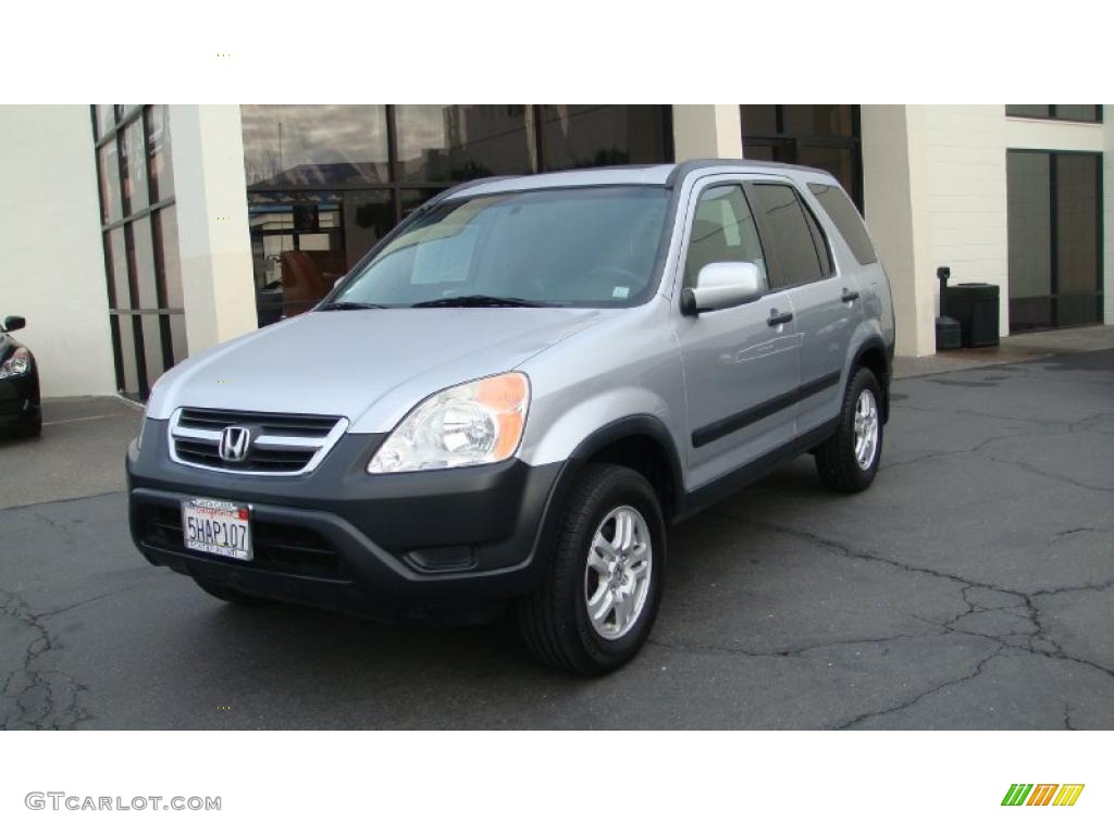 2004 CR-V EX 4WD - Satin Silver Metallic / Black photo #1