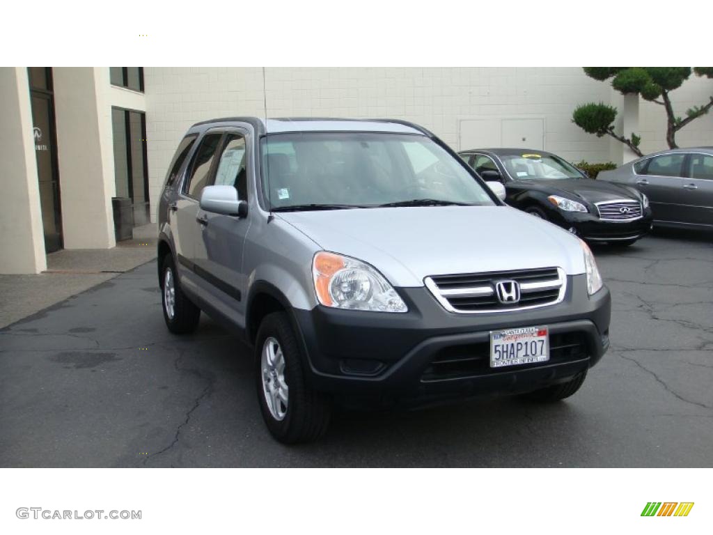 2004 CR-V EX 4WD - Satin Silver Metallic / Black photo #3