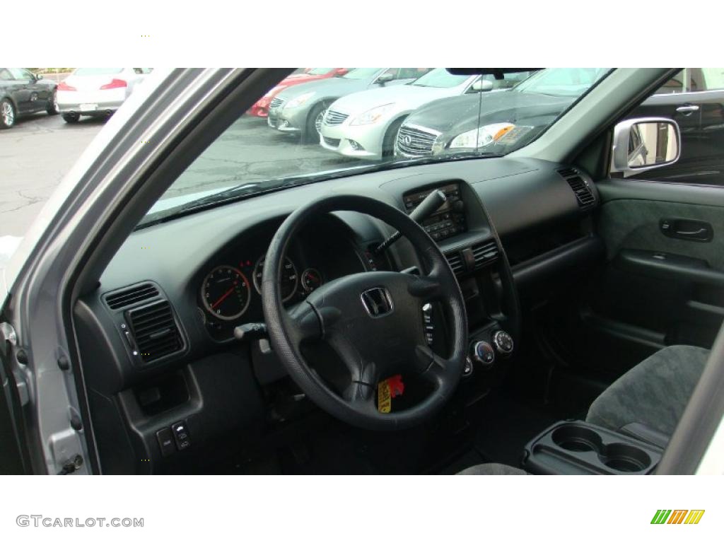 2004 CR-V EX 4WD - Satin Silver Metallic / Black photo #14