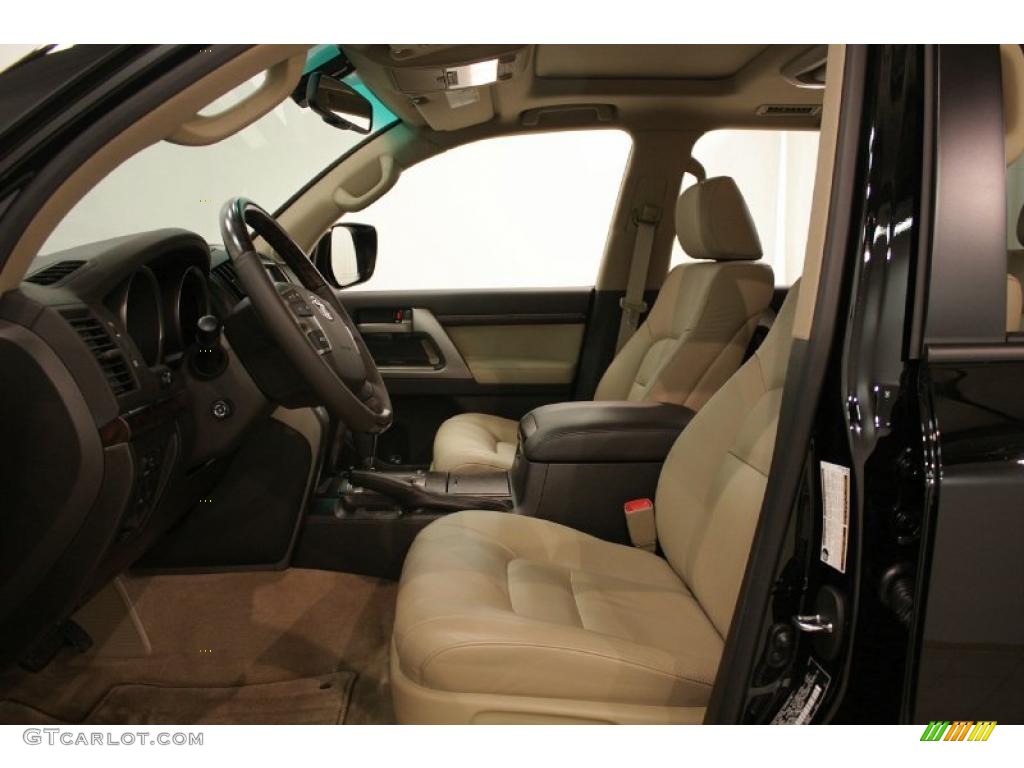 2010 Land Cruiser  - Black / Sand Beige photo #10