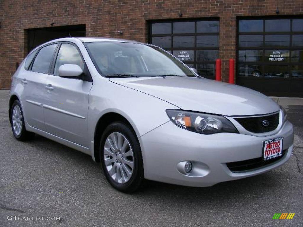 2008 Impreza 2.5i Wagon - Spark Silver Metallic / Carbon Black photo #1