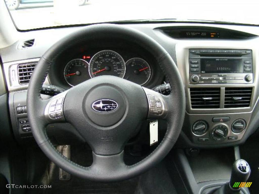 2008 Impreza 2.5i Wagon - Spark Silver Metallic / Carbon Black photo #14