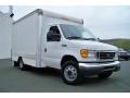 2006 Oxford White Ford E Series Cutaway E350 Commercial Moving Van  photo #17