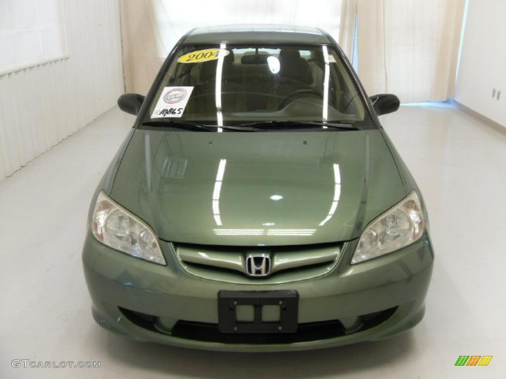 2004 Civic LX Sedan - Galapagos Green / Ivory Beige photo #6