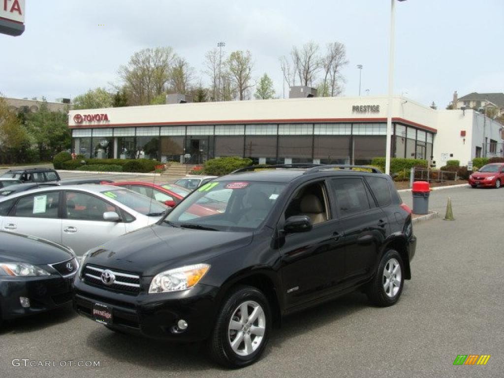 2007 RAV4 Limited 4WD - Black / Taupe photo #1