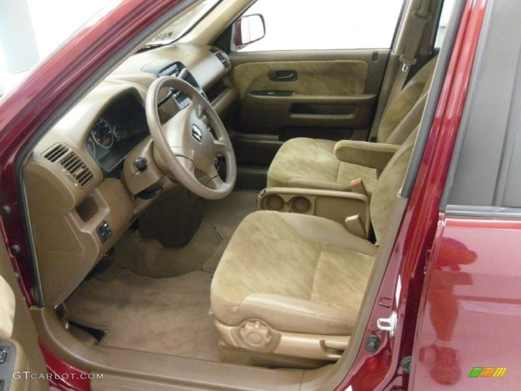 2002 CR-V EX 4WD - Chianti Red Pearl / Saddle photo #29