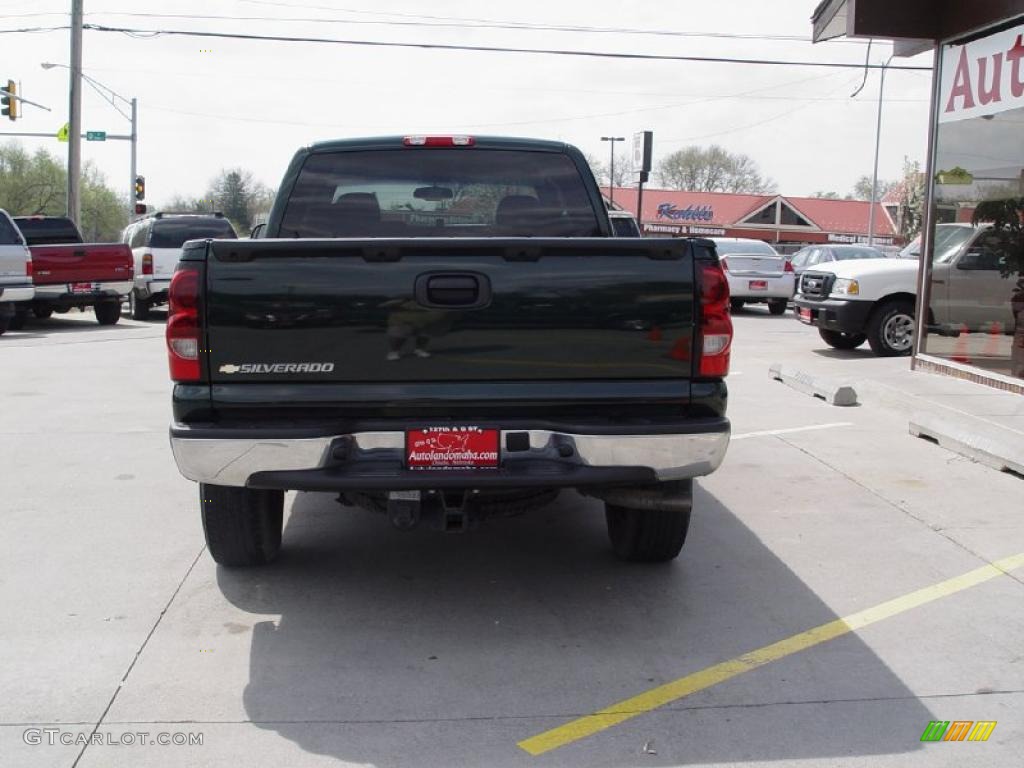 2006 Silverado 1500 LT Extended Cab 4x4 - Dark Green Metallic / Medium Gray photo #6