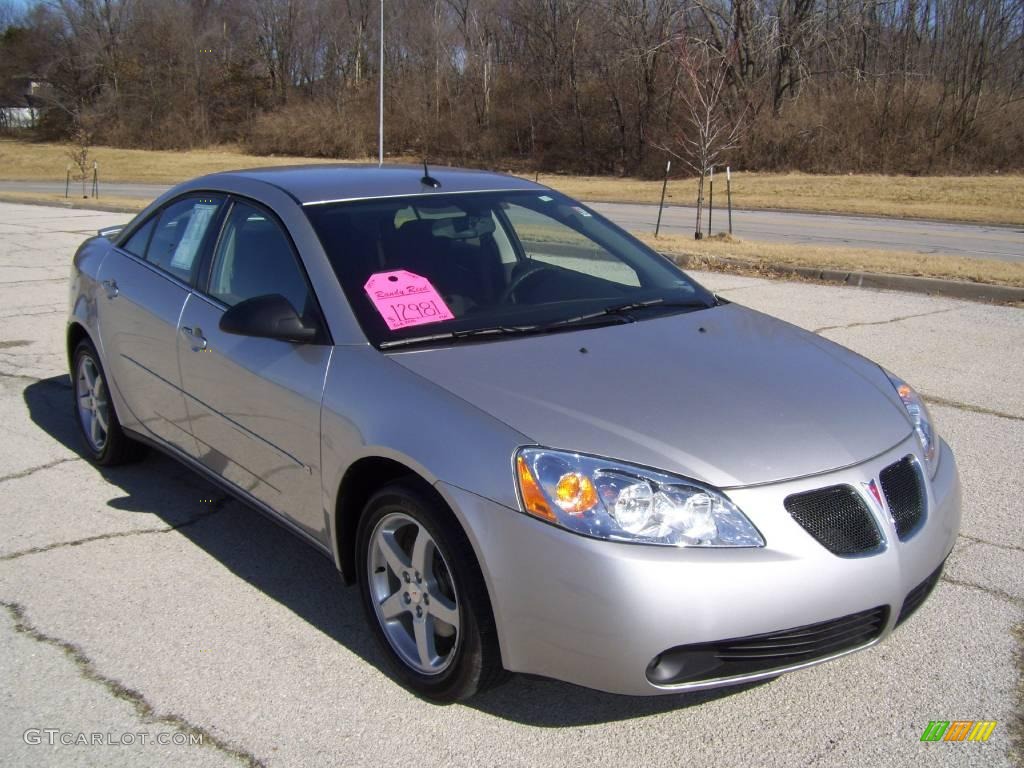 2008 G6 V6 Sedan - Liquid Silver Metallic / Ebony Black photo #2