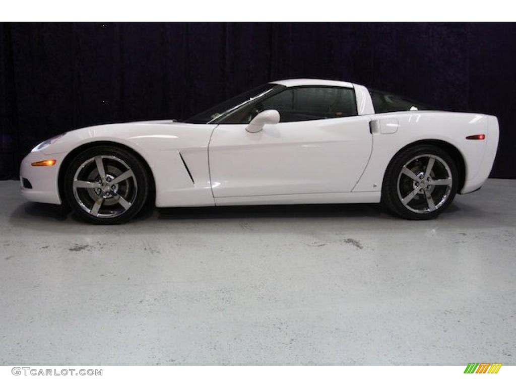 2008 Corvette Coupe - Arctic White / Ebony photo #4