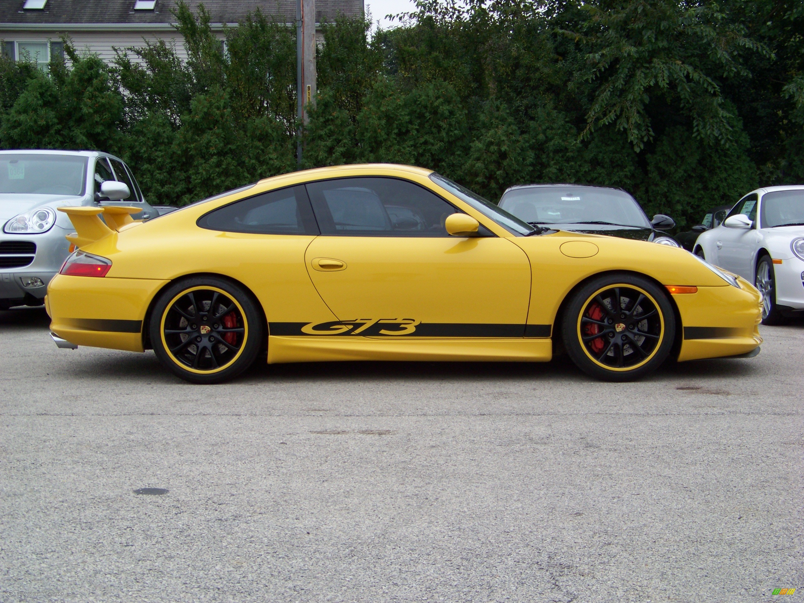 2004 911 GT3 - Speed Yellow / Black photo #5