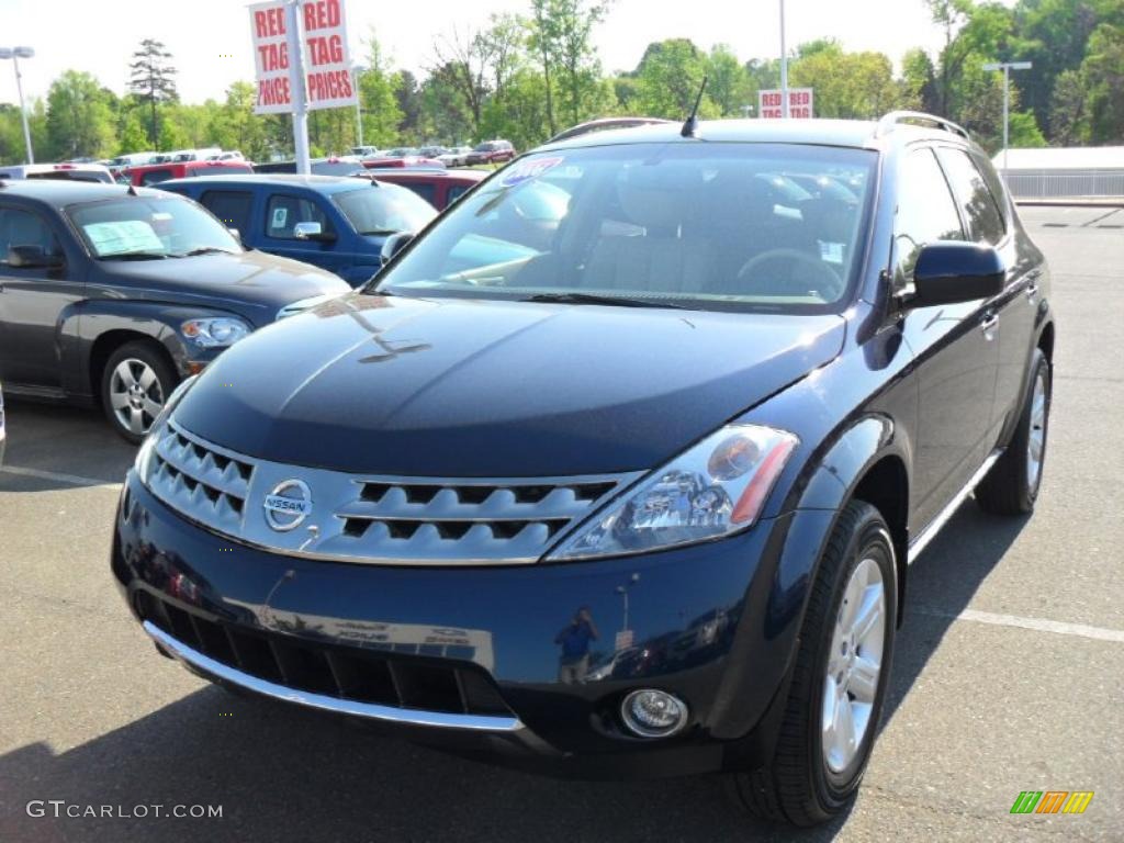 2006 Murano SL - Midnight Blue Pearl / Cafe Latte photo #6