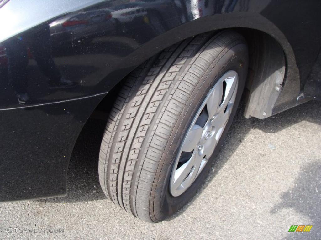 2007 Elantra GLS Sedan - Black Pearl / Gray photo #10