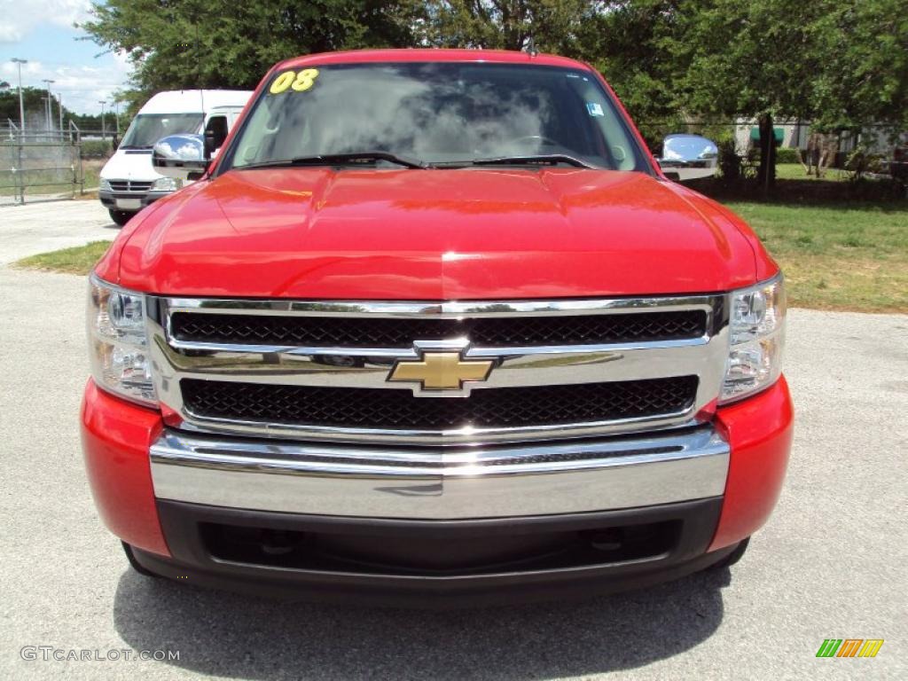 2008 Silverado 1500 LT Regular Cab 4x4 - Victory Red / Dark Titanium photo #11