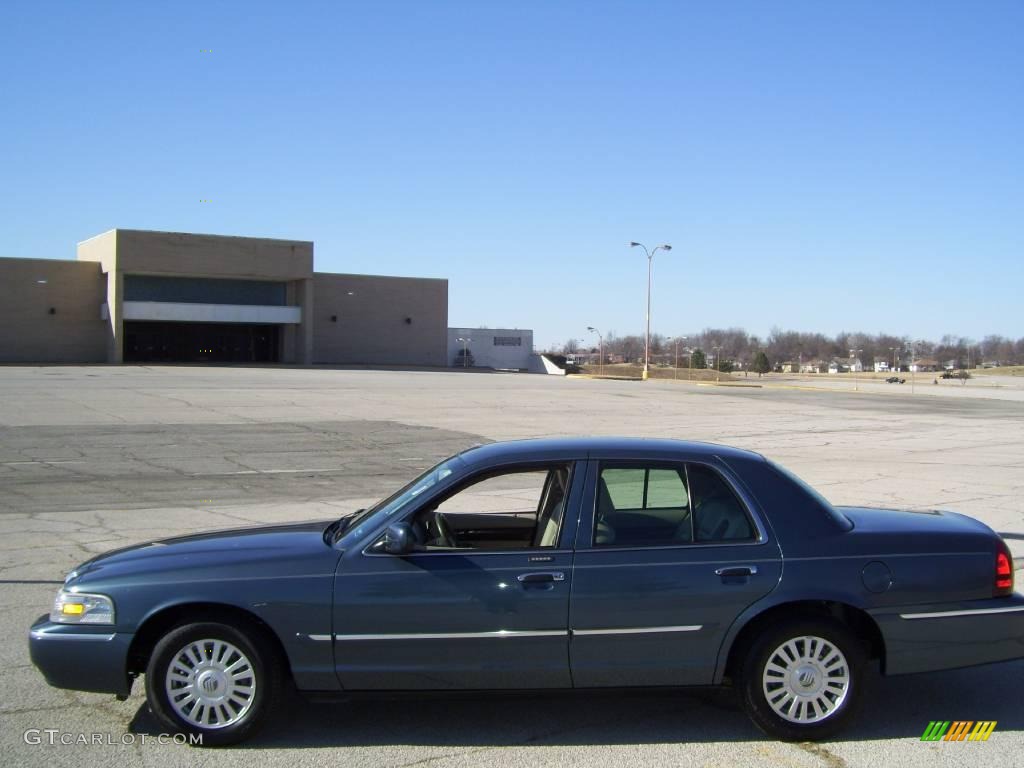 2008 Grand Marquis LS - Norsea Blue Metallic / Medium Light Stone photo #5