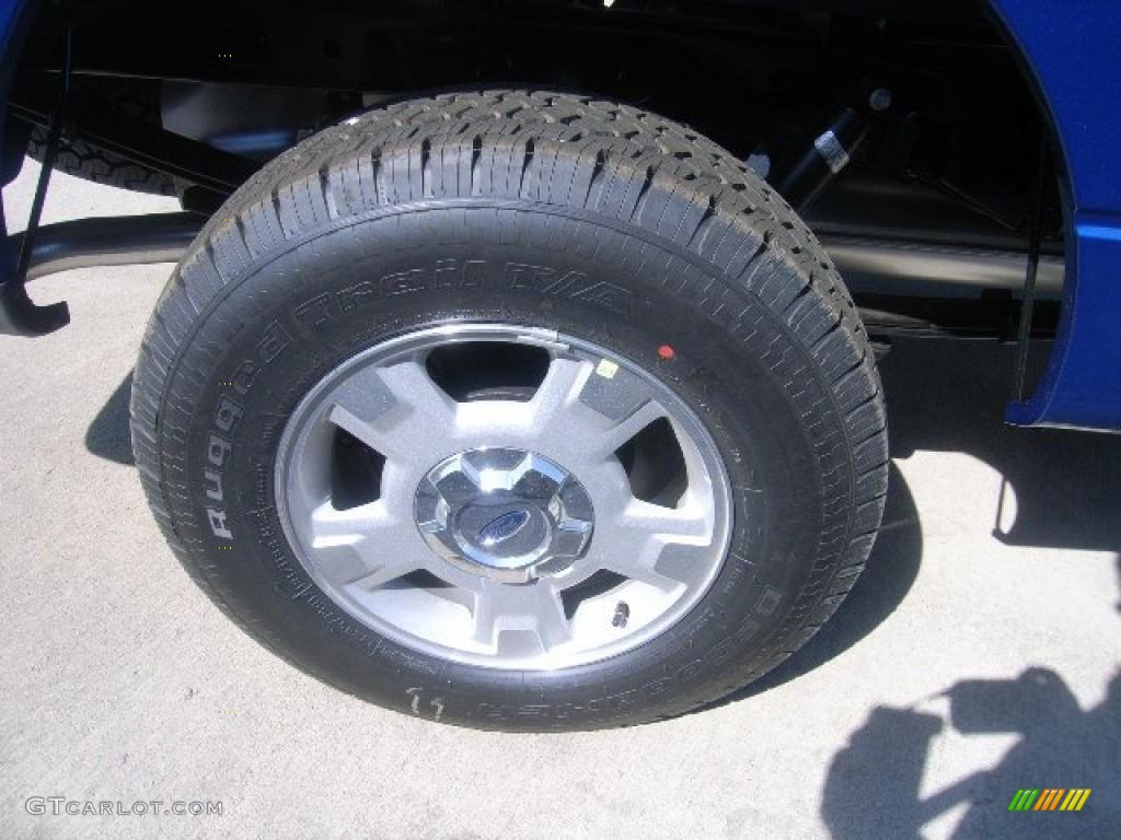 2010 F150 XLT SuperCab 4x4 - Blue Flame Metallic / Medium Stone photo #2