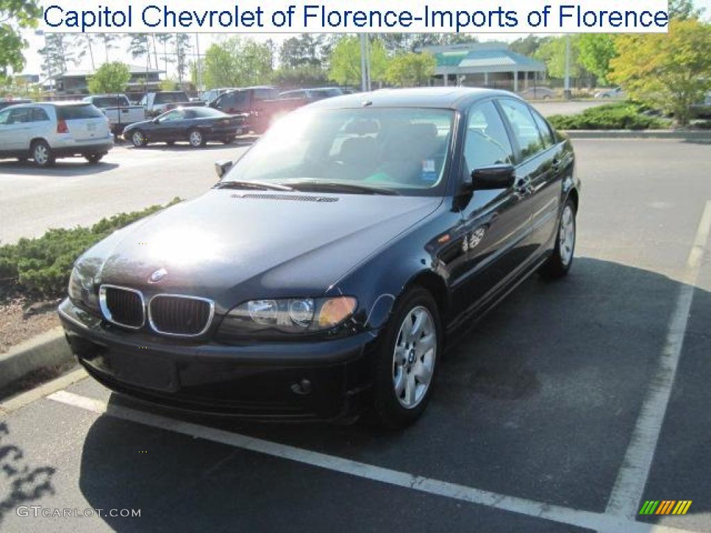 2002 3 Series 325i Sedan - Orient Blue Metallic / Grey photo #1