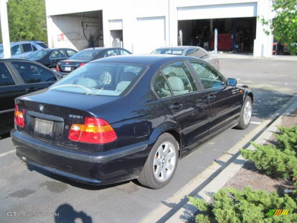 2002 3 Series 325i Sedan - Orient Blue Metallic / Grey photo #3