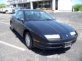 1994 Blue Black Saturn S Series SC1 Coupe  photo #3